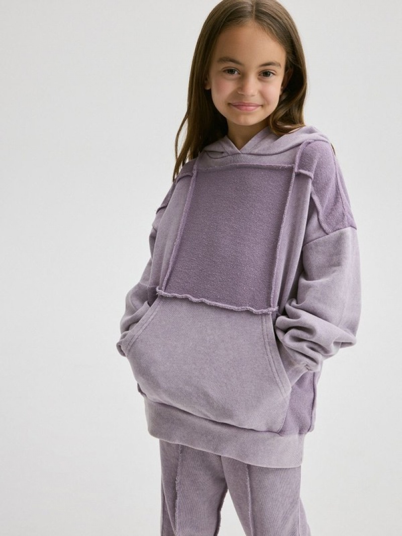 Reserved Jogging Top Sweatshirts Mädchen Lavendel | 6358-JORUH