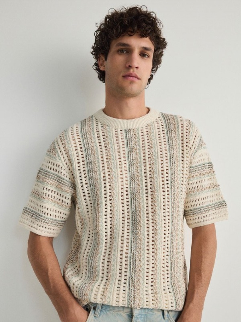 Reserved Jumper In Textured Knit Pullover Herren Mehrfarbig | 1489-AGRHW