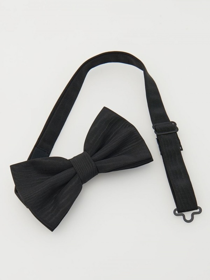 Reserved Klassische Bow Tie Gürtel Herren Schwarz | 5267-LFKMB