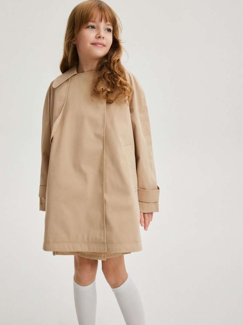 Reserved Klassische Jacken Mädchen Beige | 7942-HGRBN