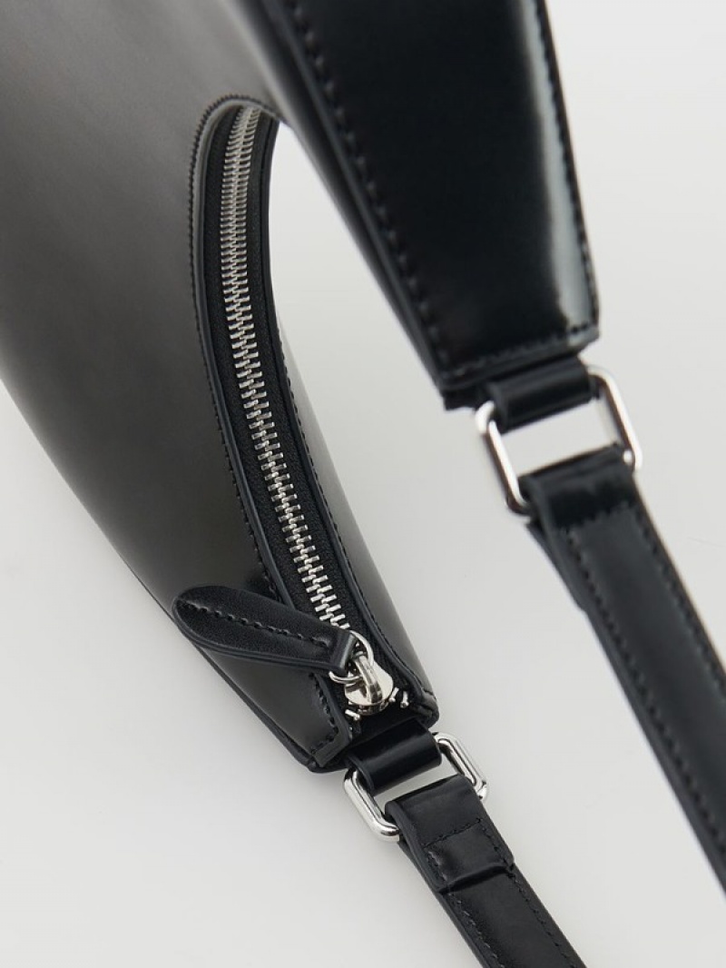 Reserved Leatheruette Taschen Damen Schwarz | 9430-FYPAE