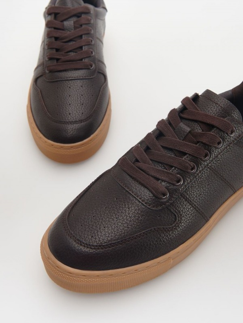 Reserved Leder Rich Schuhe Herren Dunkelbraun | 8371-UCPKG