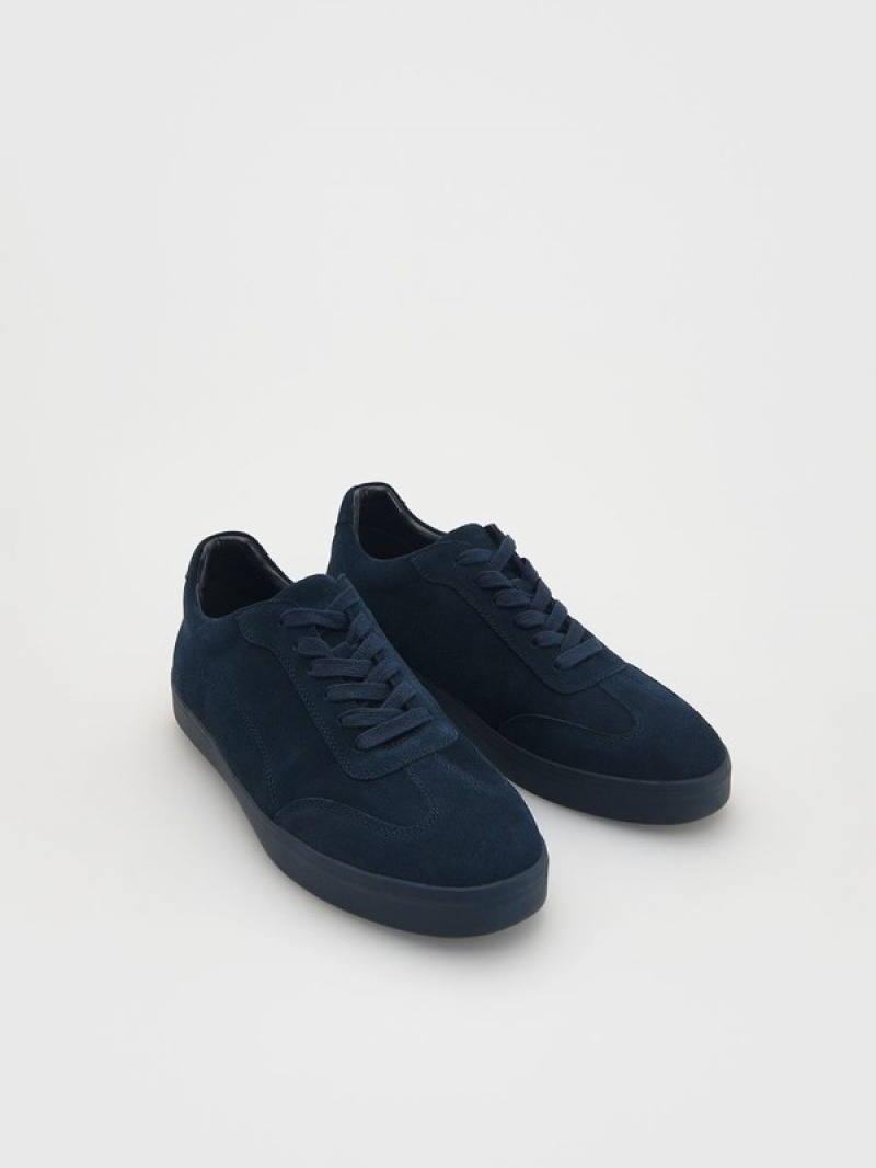 Reserved Leder Rich Schuhe Herren Navy | 7312-TARXP