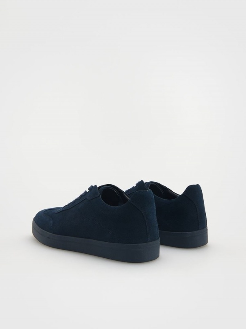 Reserved Leder Rich Schuhe Herren Navy | 7312-TARXP