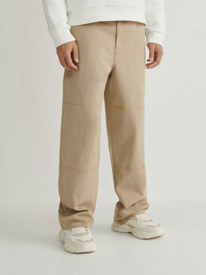 Reserved Loose Hosen Herren Beige | 2514-AYHZW