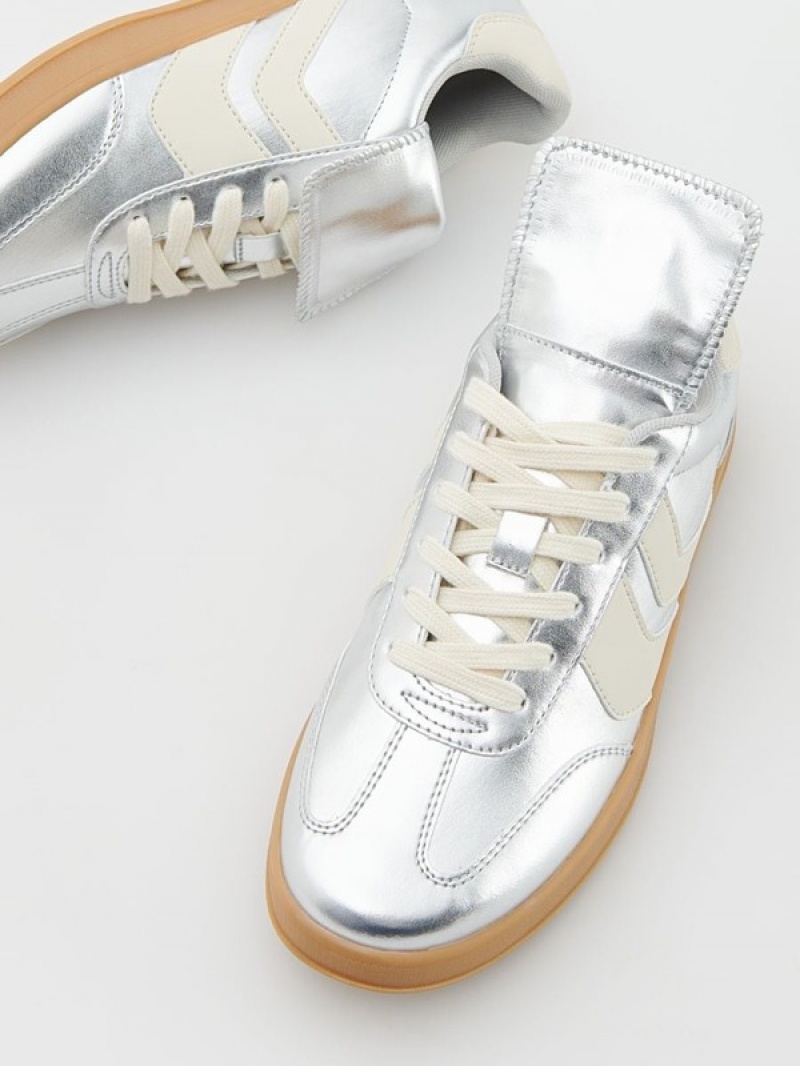 Reserved Metallised Sneakers Damen Mehrfarbig | 9071-HEGQC