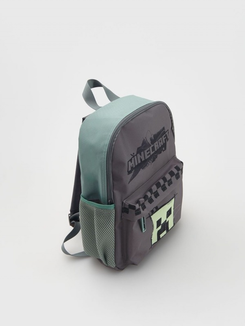 Reserved Minecraft Taschen Jungen Dunkelgrau | 8279-BPHXY