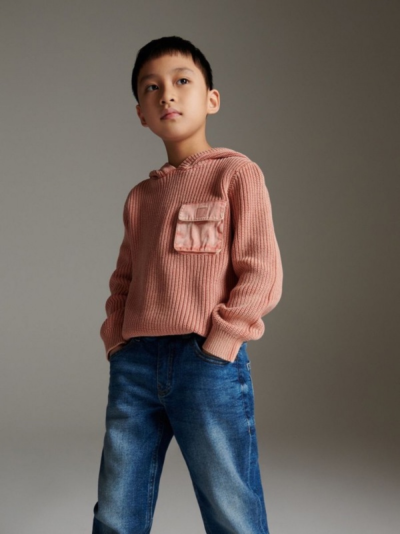 Reserved Mit Kapuze Pullover Jungen Rosa | 0436-GZSIP