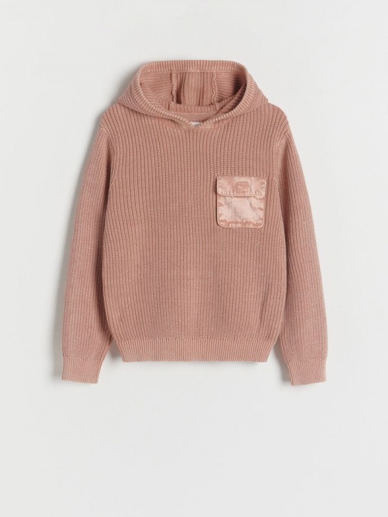 Reserved Mit Kapuze Pullover Jungen Rosa | 1072-KHOZA