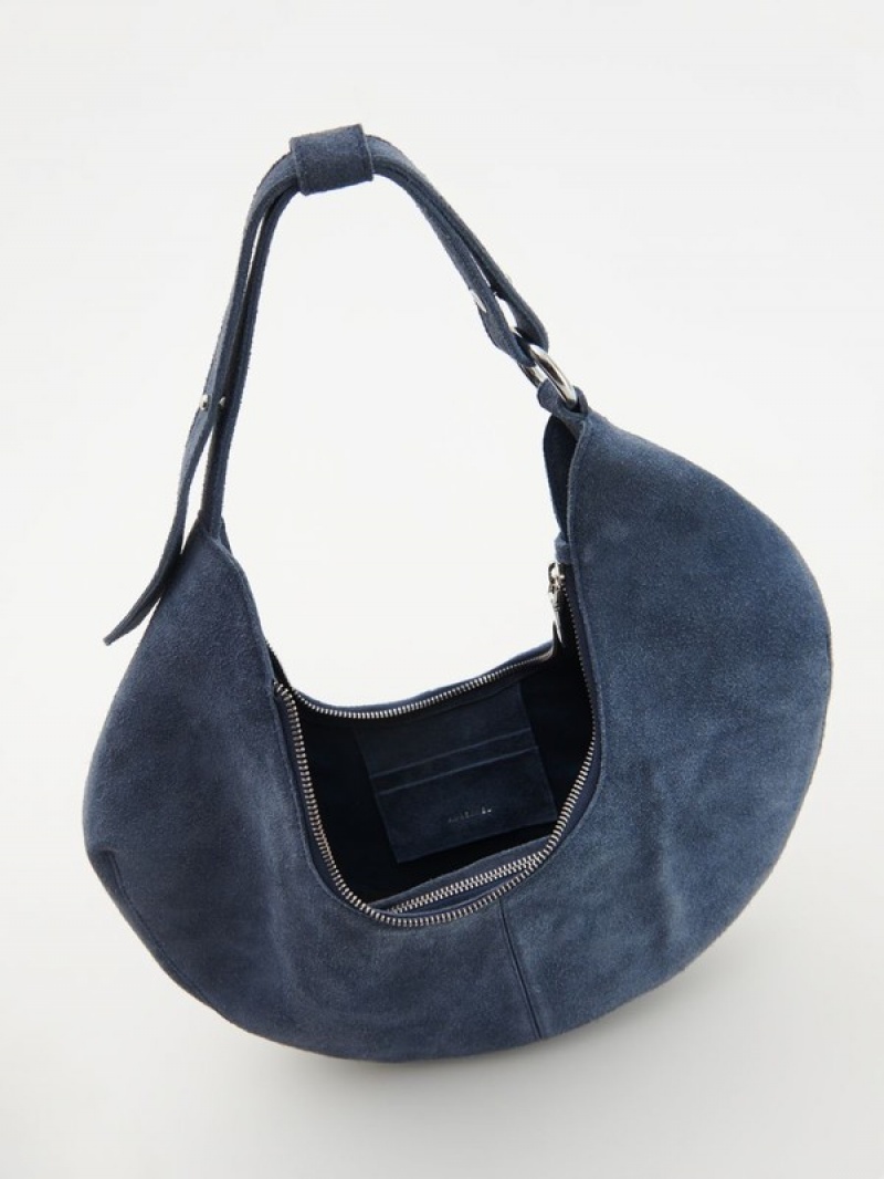 Reserved Natural Wildleder Taschen Damen Hellblau | 3481-AVBPU