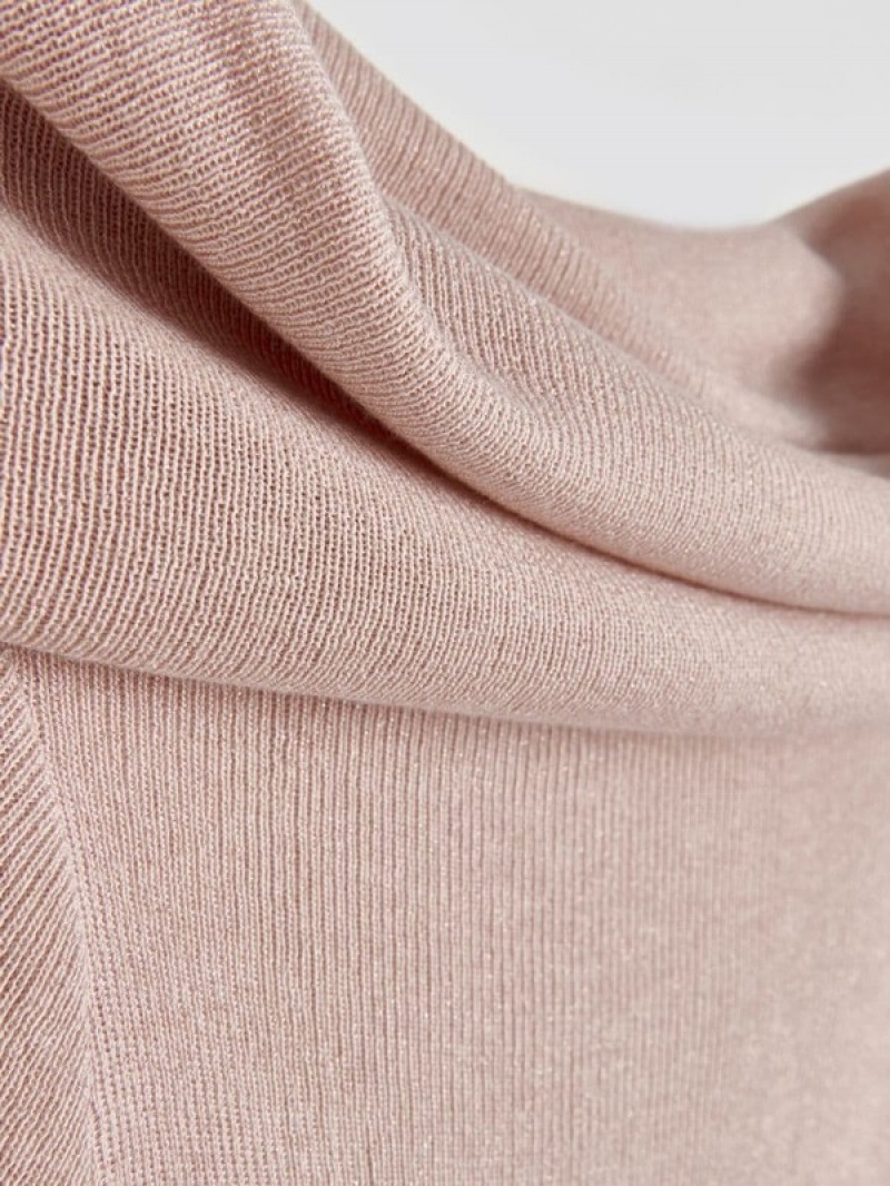 Reserved Off Shoulder Pullover Damen Rosa | 8702-AFOXY