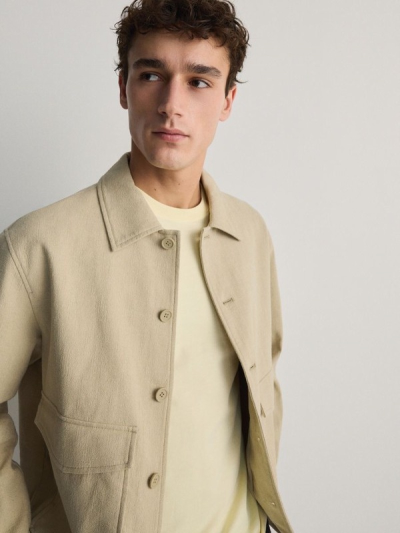 Reserved Outer Jacken Herren Beige | 0791-HNZEC