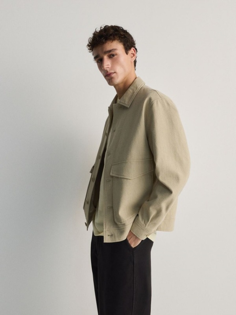 Reserved Outer Jacken Herren Beige | 0791-HNZEC