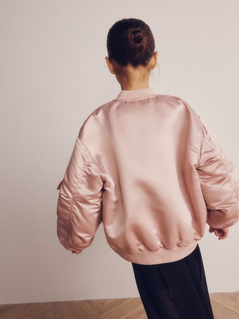 Reserved Outer Jacken Mädchen Rosa | 5439-PLUCG