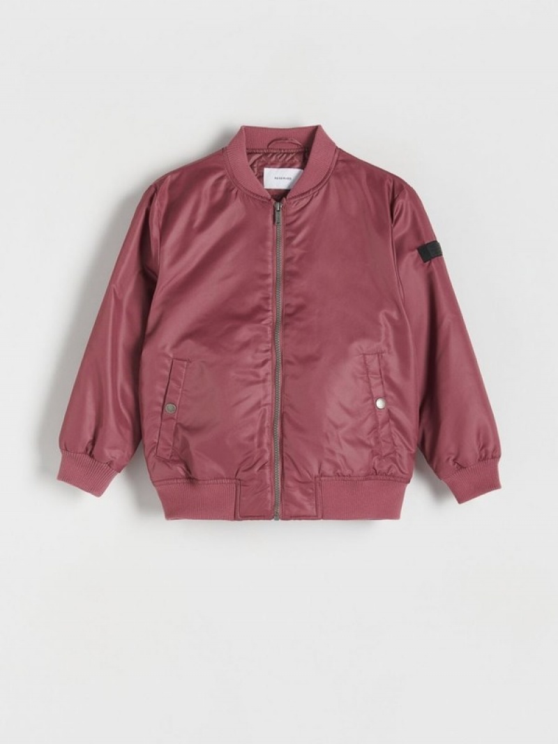 Reserved Oversized Bomber Jacken Jungen Lila | 6870-ETPKG