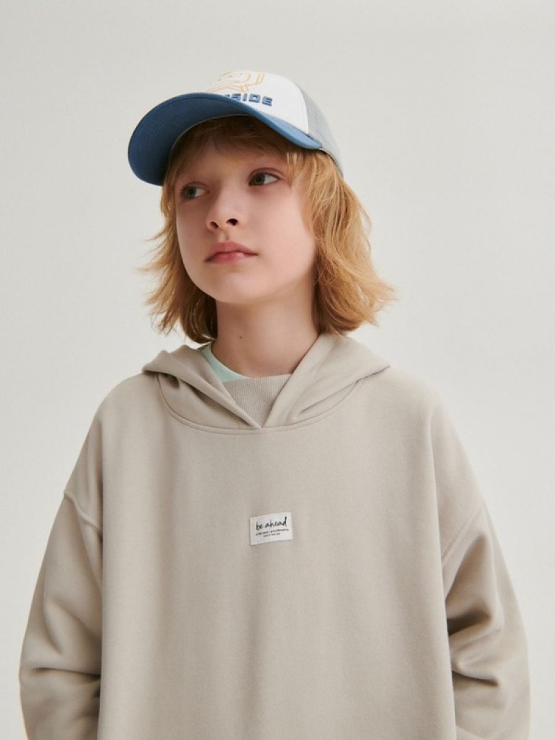 Reserved Oversized Pullover Jungen Beige | 8163-MQXCN