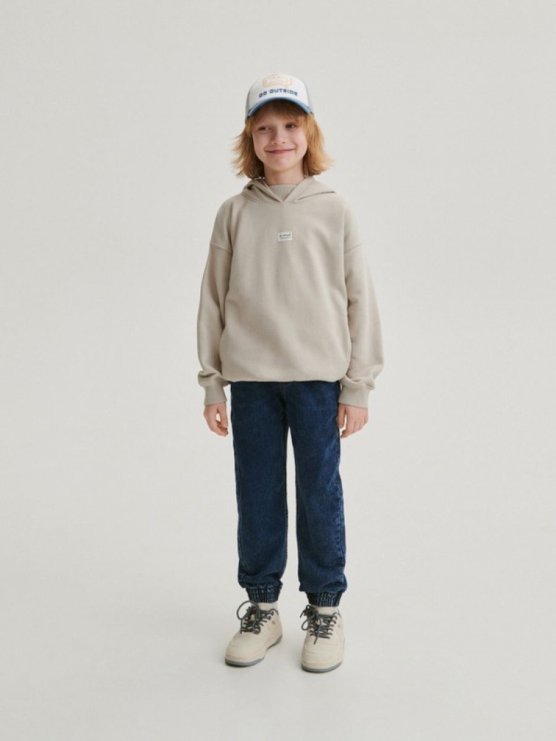 Reserved Oversized Pullover Jungen Beige | 8163-MQXCN