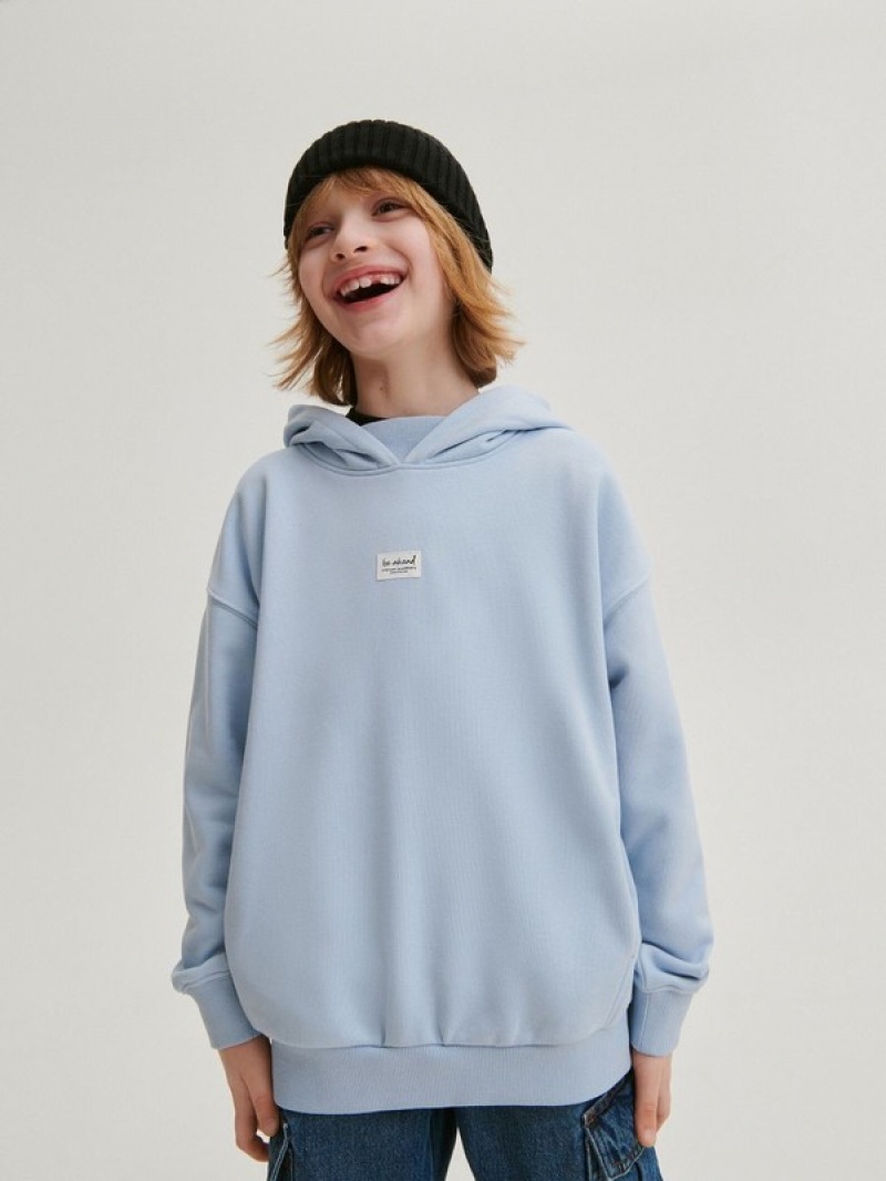 Reserved Oversized Pullover Jungen Blau | 6938-MDLJH