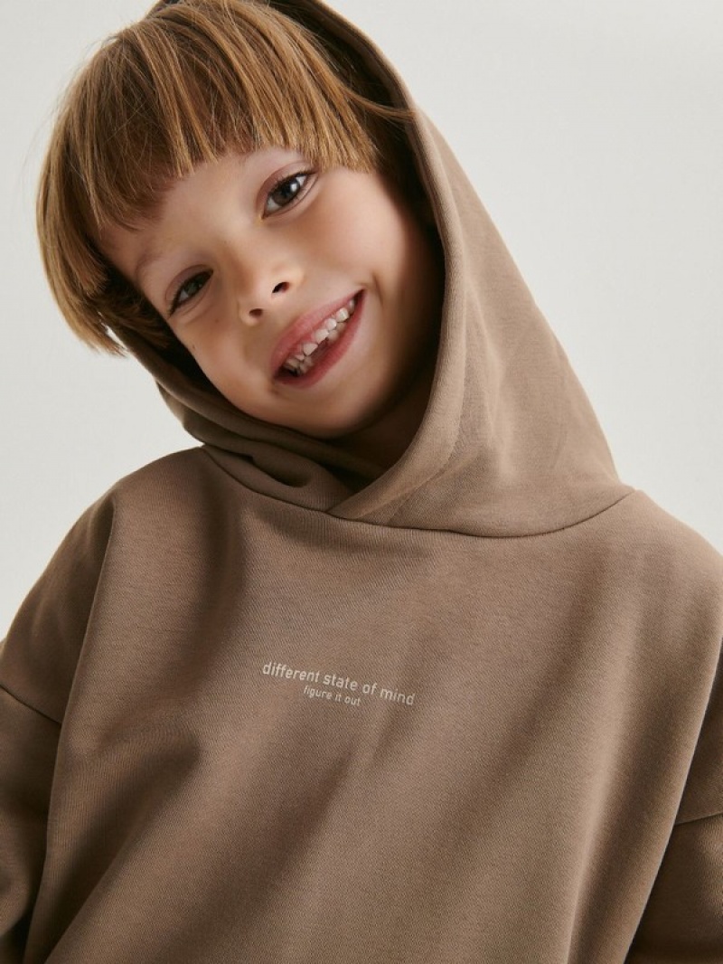 Reserved Oversized Pullover Jungen Braun | 2869-GOURY