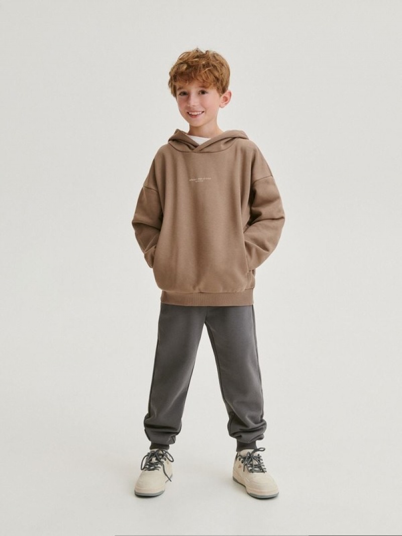 Reserved Oversized Pullover Jungen Braun | 3487-SROIM