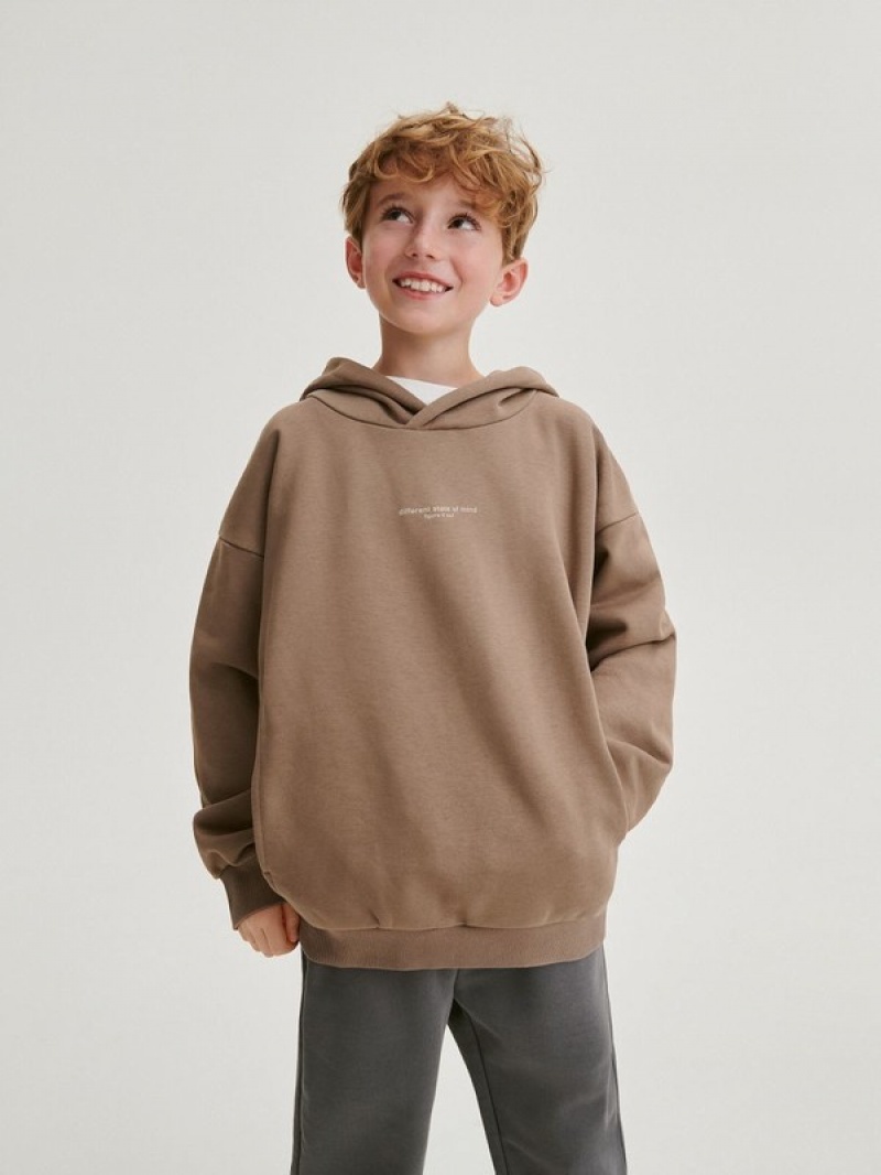 Reserved Oversized Pullover Jungen Braun | 3487-SROIM