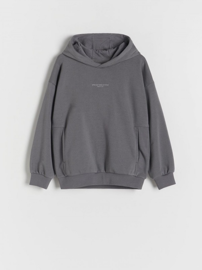 Reserved Oversized Pullover Jungen Dunkelgrau | 8794-QNRLF