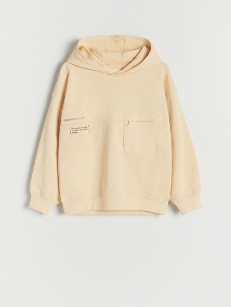 Reserved Oversized Pullover Jungen Hellgelb | 5328-FCXEO