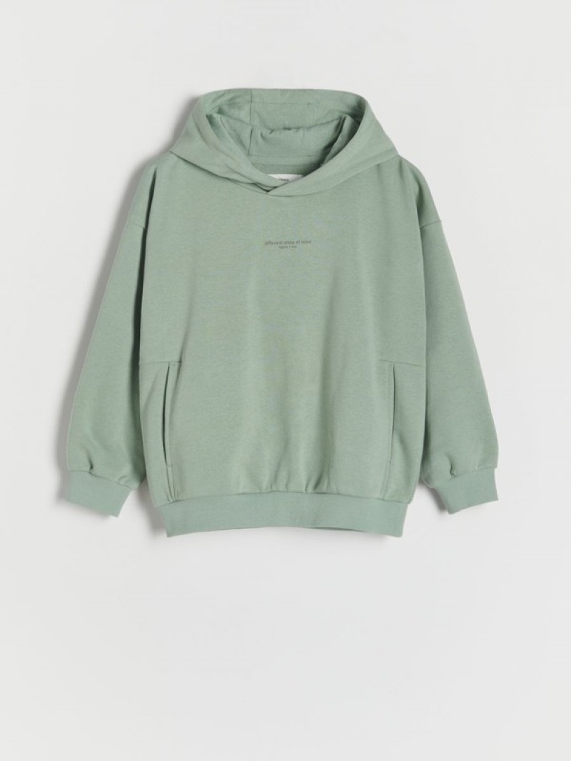 Reserved Oversized Pullover Jungen Hellolivgrün | 4639-POKVL