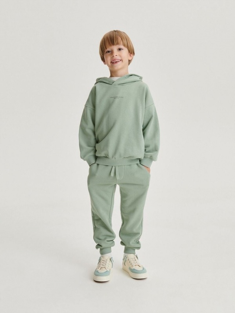 Reserved Oversized Pullover Jungen Hellolivgrün | 4639-POKVL