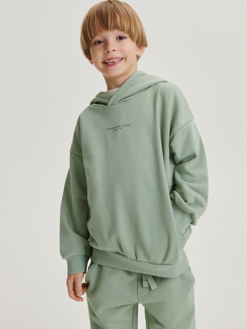 Reserved Oversized Pullover Jungen Hellolivgrün | 4639-POKVL