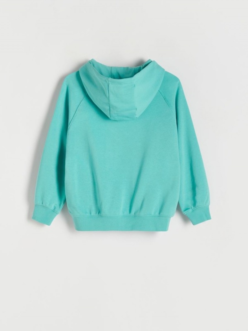 Reserved Oversized Pullover Jungen Türkis | 4926-YEAPL