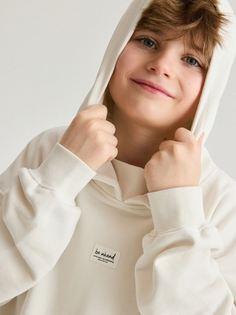 Reserved Oversized Pullover Jungen Weiß | 8254-VDLAY