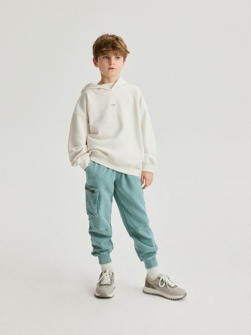 Reserved Oversized Pullover Jungen Weiß | 8254-VDLAY