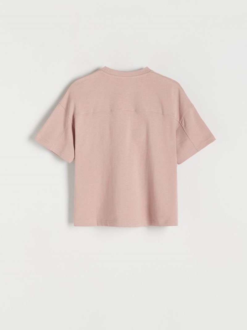 Reserved Oversized T-shirts Jungen Rosa | 3724-CHSLJ