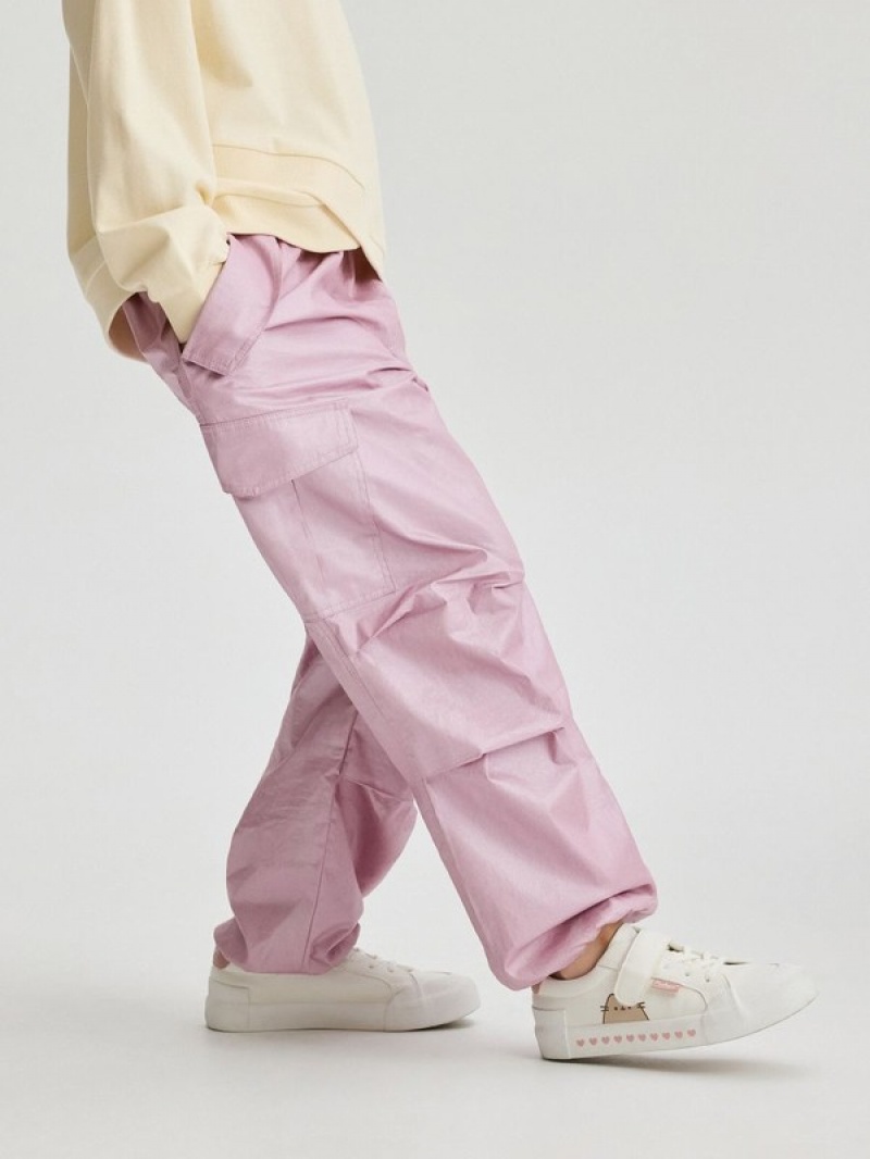 Reserved Parachutecargo Pockets Hosen Mädchen Rosa | 7932-CGIDY