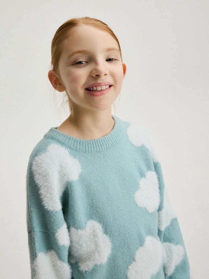 Reserved Patterned Pullover Mädchen Mehrfarbig | 6728-YPHXJ