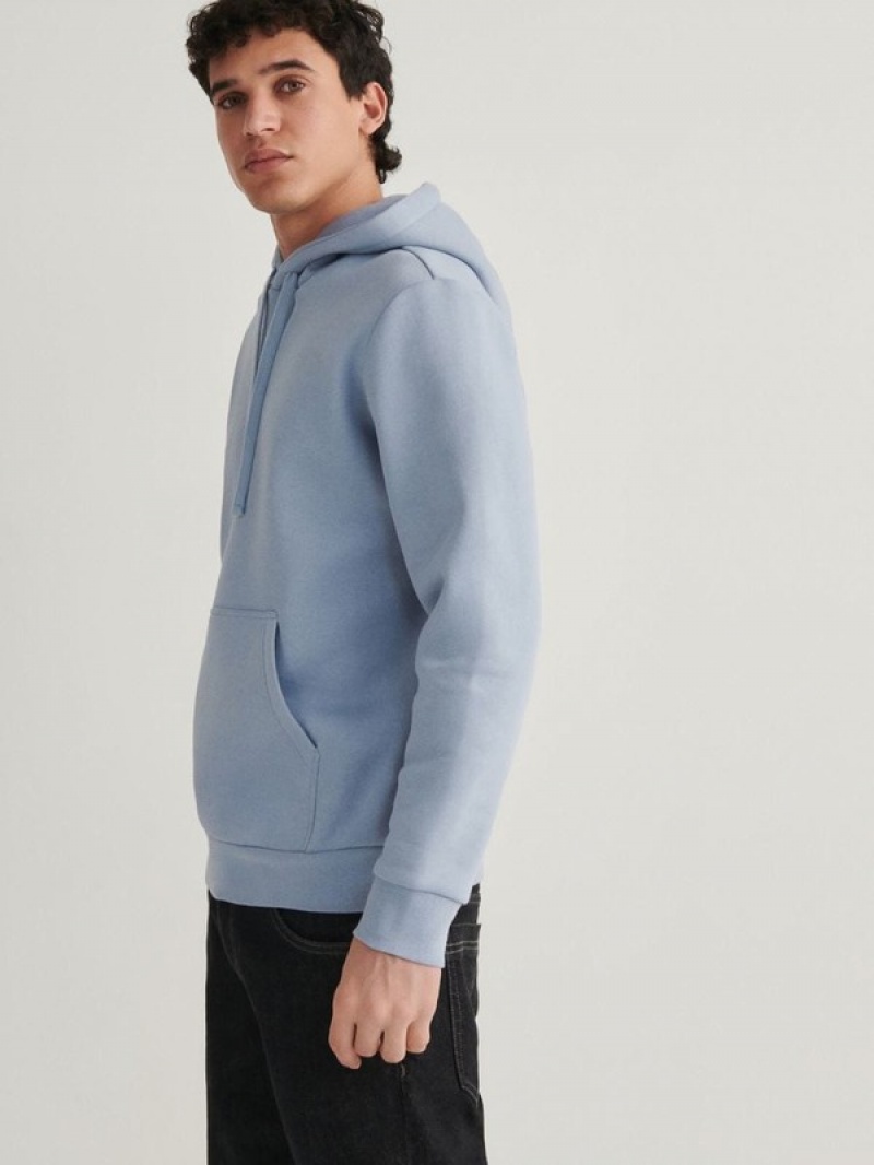 Reserved Plain Sweatshirts Herren Blau | 6158-TWPUZ