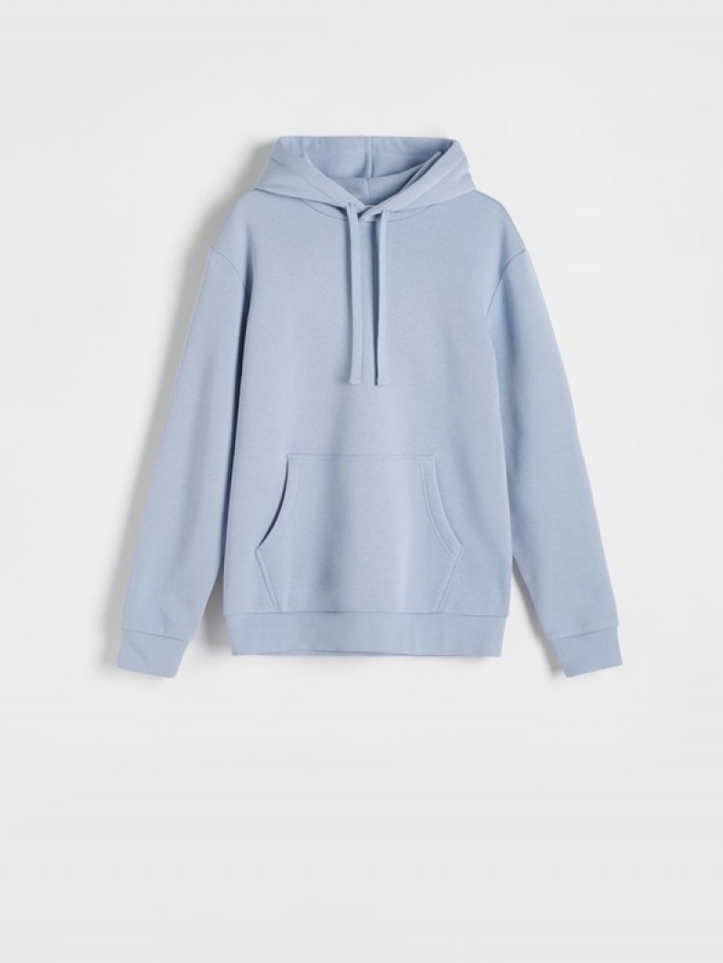 Reserved Plain Sweatshirts Herren Blau | 6158-TWPUZ