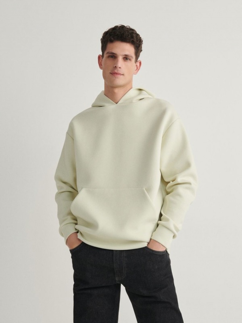 Reserved Plain Sweatshirts Herren Gelb | 5843-OKWYC