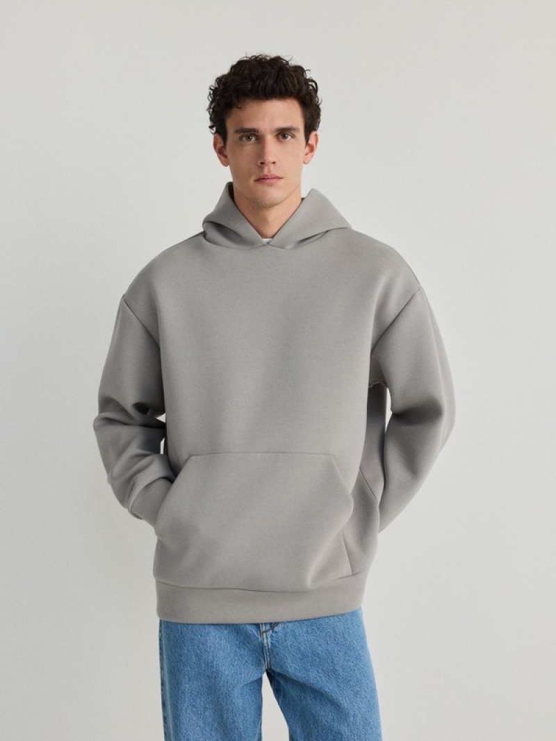 Reserved Plain Sweatshirts Herren Hellgrau | 2537-CUXKD