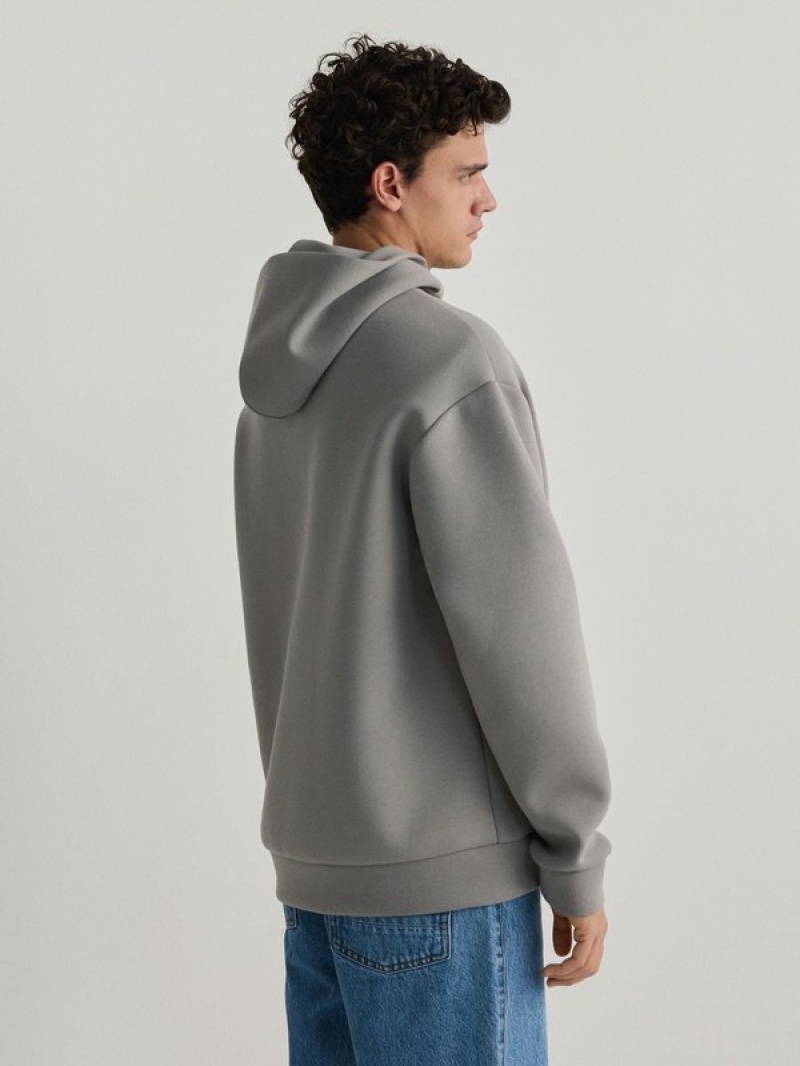 Reserved Plain Sweatshirts Herren Hellgrau | 2537-CUXKD