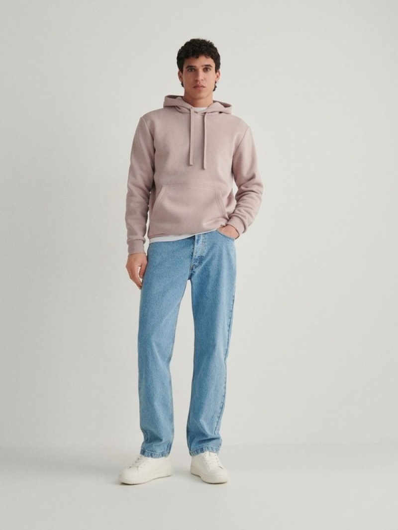 Reserved Plain Sweatshirts Herren Rosa | 3872-TAUWS