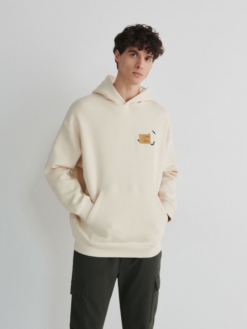 Reserved Plain Sweatshirts Herren Weiß | 7391-PRXKH