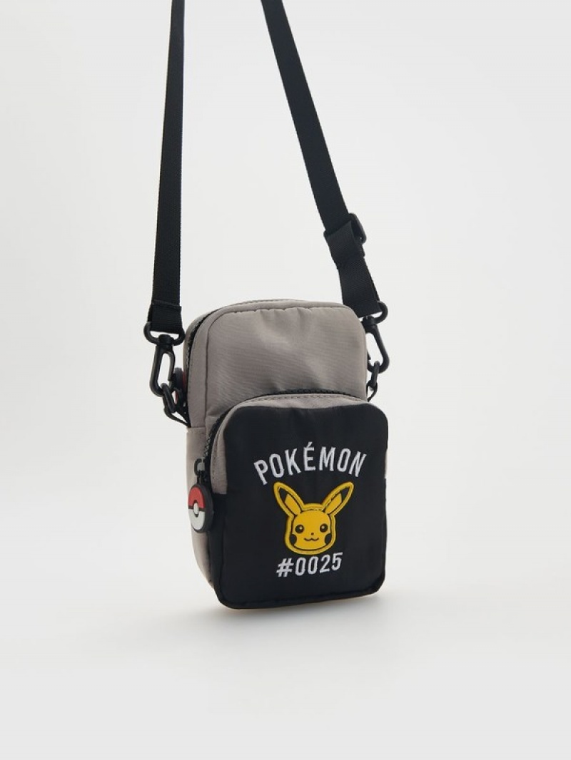 Reserved Pokémon Bum Taschen Jungen Schwarz | 3852-JYSTU