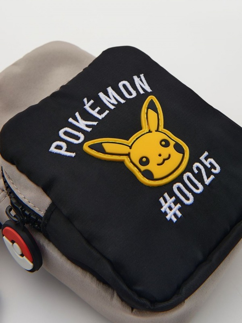 Reserved Pokémon Bum Taschen Jungen Schwarz | 3852-JYSTU