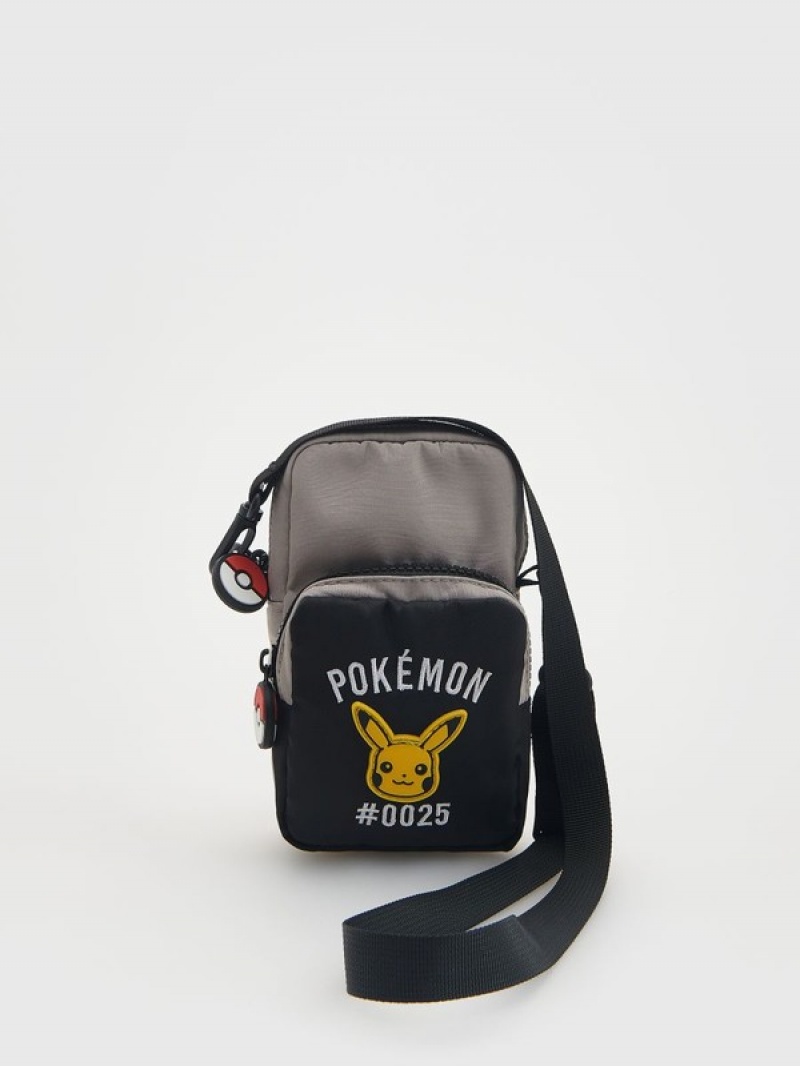 Reserved Pokémon Bum Taschen Jungen Schwarz | 3852-JYSTU