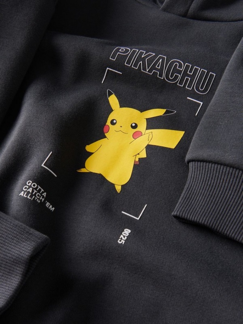 Reserved Pokémon Oversized Pullover Jungen Dunkelgrau | 0568-CGPXA