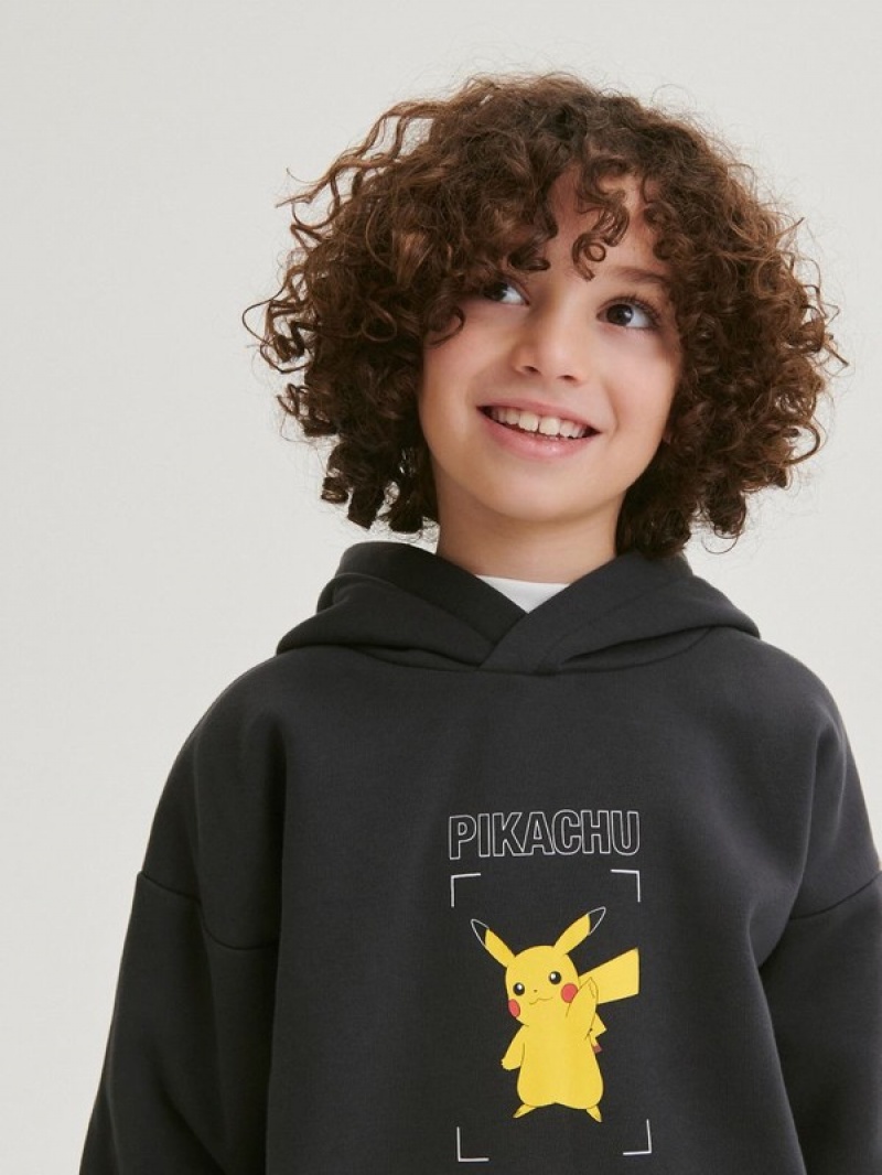 Reserved Pokémon Pullover Jungen Dunkelgrau | 1374-LMATZ