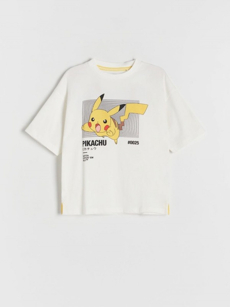 Reserved Pokémon T-shirts Jungen Weiß | 2860-VOSYR