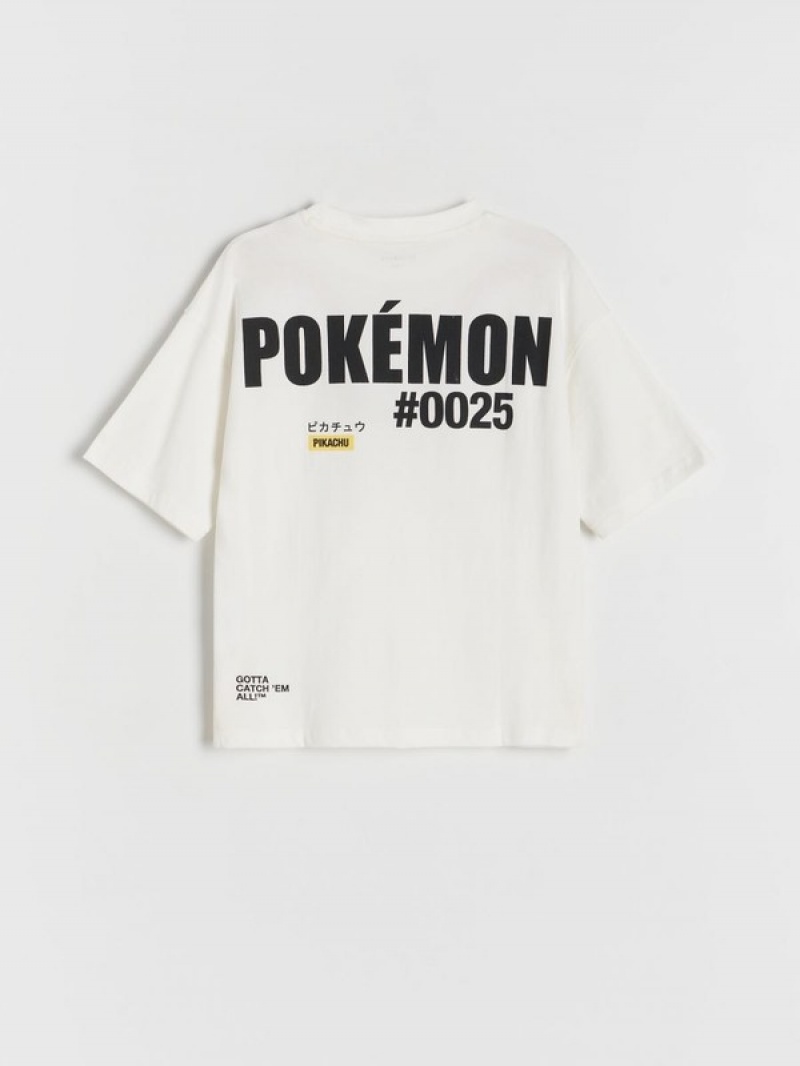 Reserved Pokémon T-shirts Jungen Weiß | 2860-VOSYR